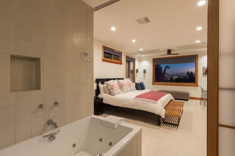 Jacuzzi tub in master