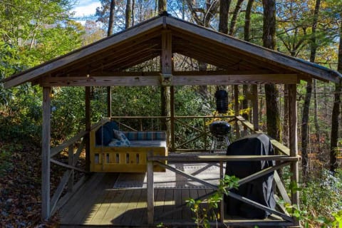 Enjoy the hanging daybed