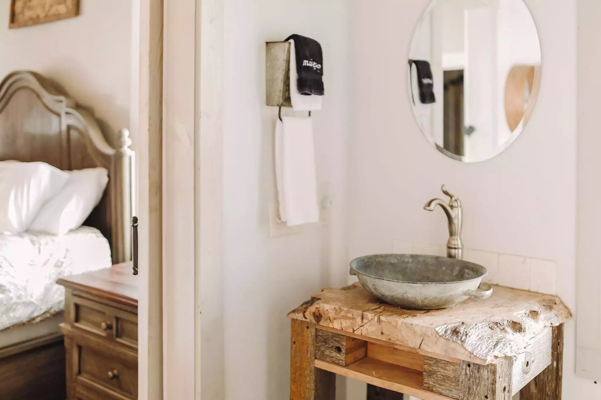 For those needing additional vanity space for toiletries, you'll find shelving and baskets (as well as a hair dryer)readily available nearby. - The Lodge on Twinkle Lane - Carlton Landing