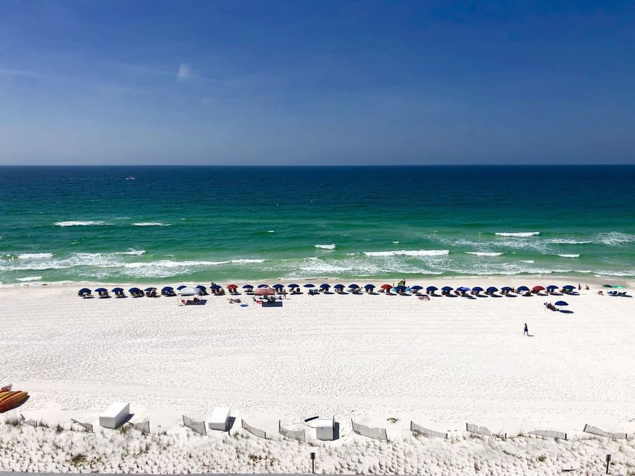 Beach View from the Top of the Building looking down