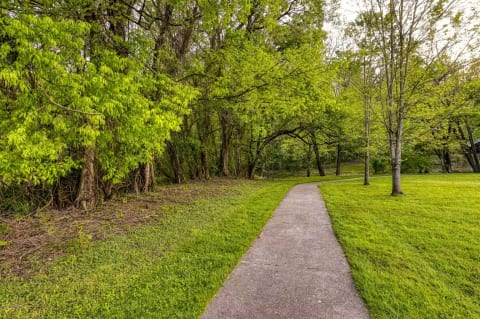 Just steps to the walkways along the Little Pigeon River