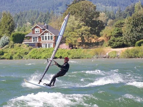 Windsurf, SUP, Kayak directly from our home!