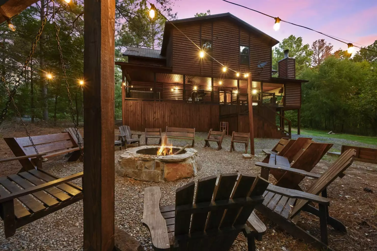 Fire pit nights to bond w/ friends and family #FirePitNights Fire pit nights to bond w/ friends and family #FirePitNights - Iron Horse Lodge - Broken Bow