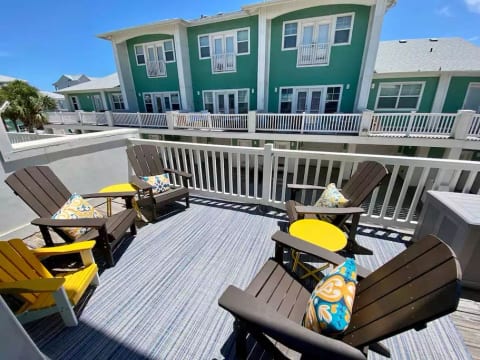 Private balcony on 2nd floor.