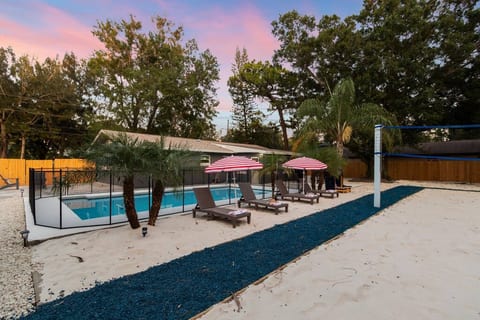 Urban Escape: Artificial Beach W/Volleyball Pit