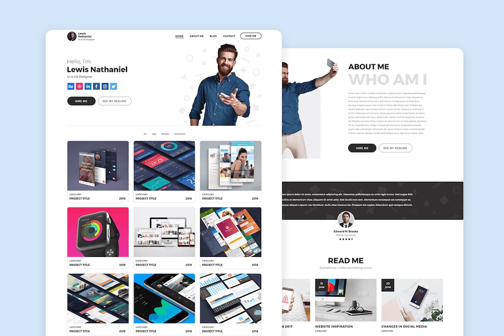 Website Builder Mockup