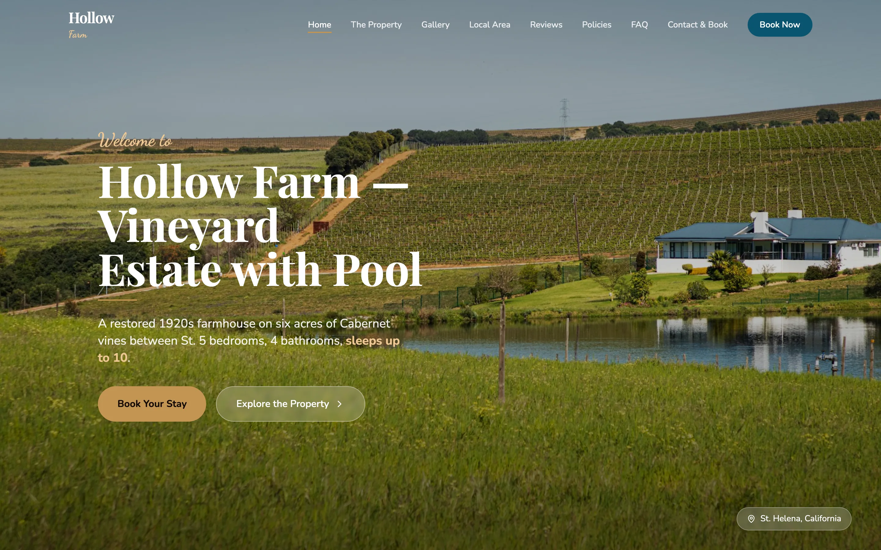 Hollow Farm — St. Helena, California