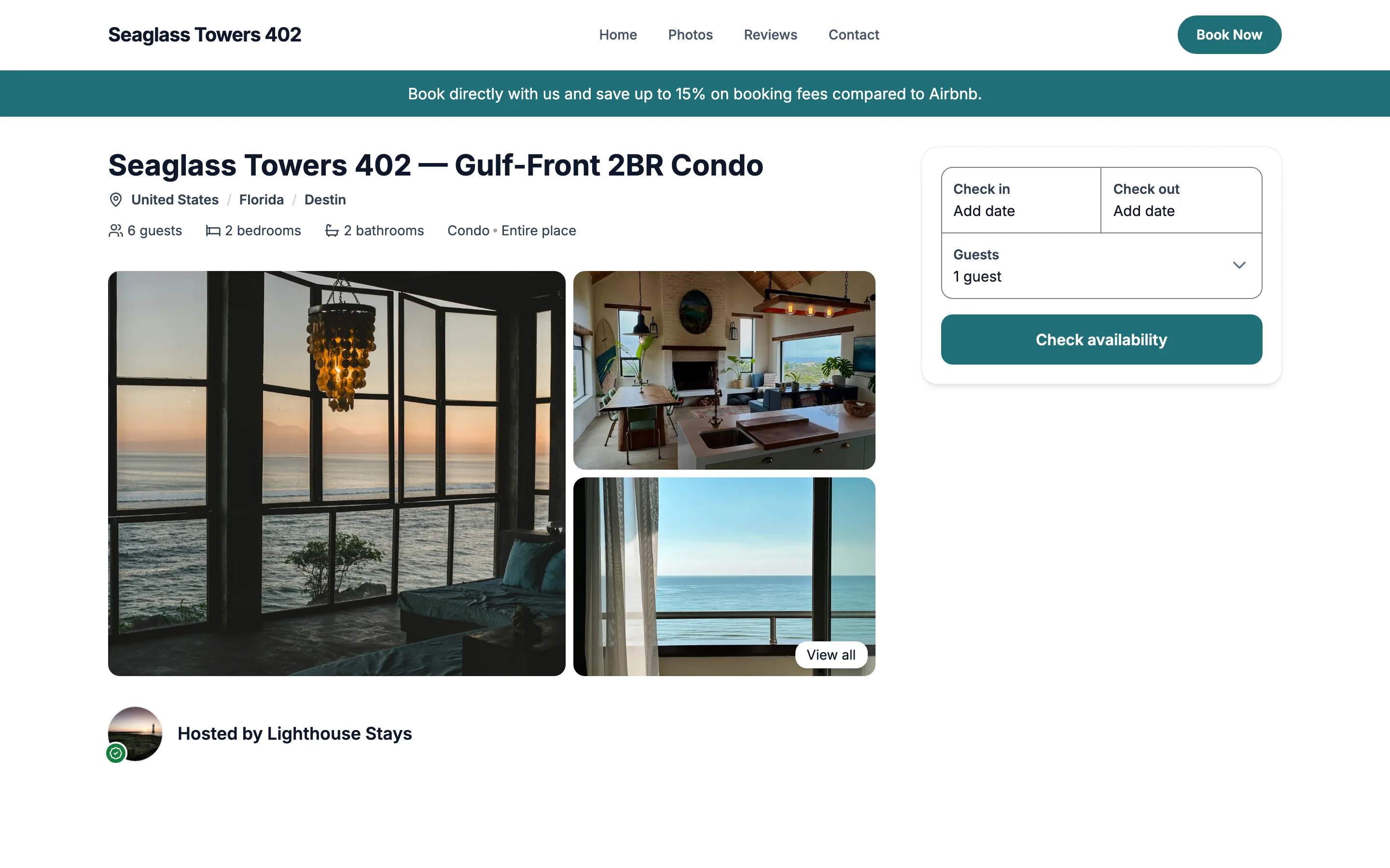 Seaglass Towers 402 — Destin, Florida